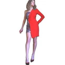 Miriam Tirinzoni - Tailored Dress - Red - Dresses - Luxury Exclusive Collection - Avvenice^ Dresses