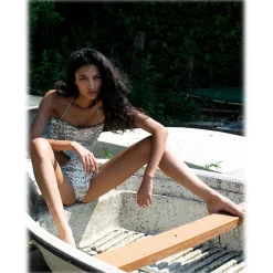 Miriam Tirinzoni - Tailored Costume in Grey Sequins - Swimsuit - Luxury Exclusive Collection - Avvenice