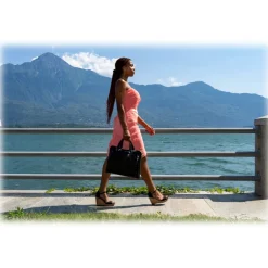 Miriam Tirinzoni - Unisex Cowhide Leather Bag with Crocodile Print - Bags - Luxury Exclusive Collection - Avvenice