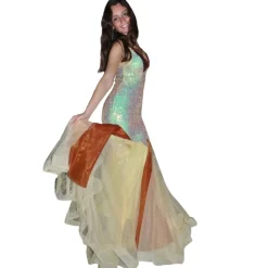 Miriam Tirinzoni - Yellow Sequin Dress - Dresses - Luxury Exclusive Collection - Avvenice^ Dresses