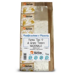 Molino Bertolo - Flour Type 0 - National Soft Wheat - 1 Kg - Avvenice^ Pasta & Cereals