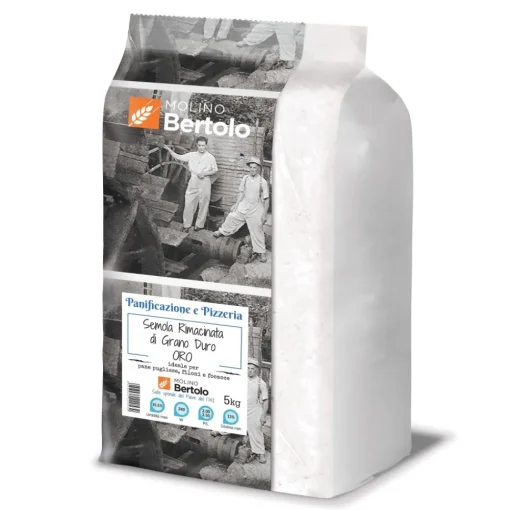 Molino Bertolo - Golden Reground Bran - Durum Wheat - 5 Kg - Avvenice^ Pasta & Cereals