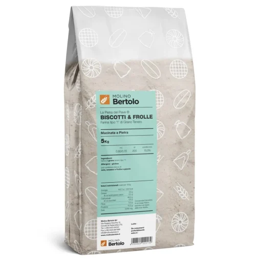 Molino Bertolo - La Pietra del Piave® Biscuits and Shortcrust - Soft Wheat Flour Type 1 - 1 Kg - Avvenice