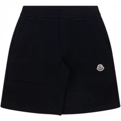 Moncler - Black Logo Patch Shorts - Exclusive Luxury Collection - Avvenice