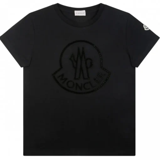 Moncler - Black Logo Print T-Shirt - Exclusive Luxury Collection - Avvenice^ T-shirt