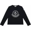 Moncler - Long-Sleeved Blue Cotton T-Shirt - Exclusive Luxury Collection - Avvenice