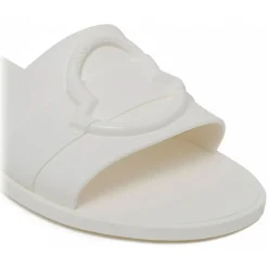 Moncler - White Mon Slides - Exclusive Luxury Collection - Avvenice