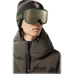 Moncler Eyewear Moncler - Terrabeam Ski Goggles - Matte Dark Green & Brown - - Avvenice^ Ski Googles