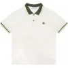 Moncler - White and Green Polo Shirt - Exclusive Luxury Collection - Avvenice^ T-shirt