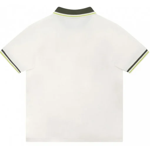 Moncler - White and Green Polo Shirt - Exclusive Luxury Collection - Avvenice^ T-shirt
