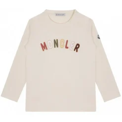 Moncler - White Logo Print T-Shirt - Exclusive Luxury Collection - Avvenice