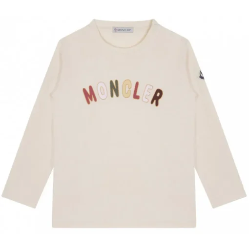 Moncler - White Logo Print T-Shirt - Exclusive Luxury Collection - Avvenice