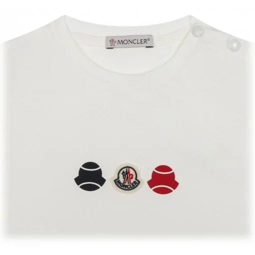 Moncler - White Logo Tennis T-Shirt - Exclusive Luxury Collection - Avvenice^ T-shirt
