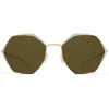 Mykita - Alessia - Decades - Champagne Gold Green - Metal Collection - Sunglasses - Eyewear - Avvenice^ Sunglasses & Eyewear