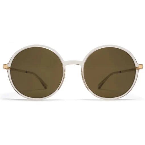 Mykita - Anana - Lite - Champagne Gold Brown - Acetate Collection - Sunglasses - Eyewear - Avvenice^ Sunglasses & Eyewear
