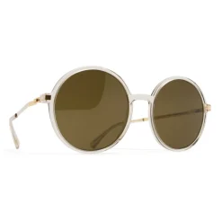 Mykita - Anana - Lite - Champagne Gold Brown - Acetate Collection - Sunglasses - Eyewear - Avvenice^ Sunglasses & Eyewear