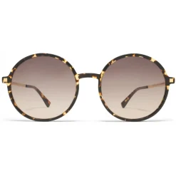 Mykita - Anana - Lite - Glossy Gold Brown - Acetate Collection - Sunglasses - Eyewear - Avvenice^ Sunglasses & Eyewear