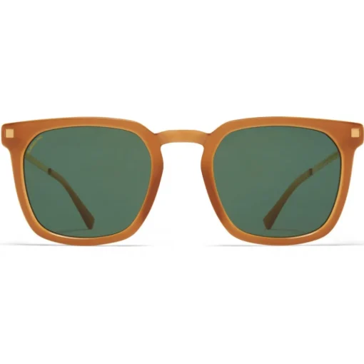 Mykita - Borga - Lite - Dark Brown Gold Green - Acetate Collection - Sunglasses - Eyewear - Avvenice^ Sunglasses & Eyewear