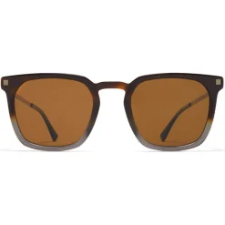 Mykita - Borga - Lite - Shiny Graphite Amber Brown - Acetate Collection - Sunglasses - Eyewear - Avvenice