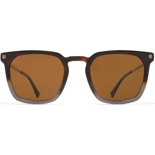 Mykita - Borga - Lite - Shiny Graphite Amber Brown - Acetate Collection - Sunglasses - Eyewear - Avvenice