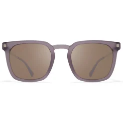 Mykita - Borga - Lite - Smoke Matte Silver Brown - Acetate Collection - Sunglasses - Eyewear - Avvenice^ Sunglasses & Eyewear