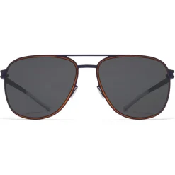 Mykita - Caleb - NO1 - Indigo Orange Grey - Metal Collection - Sunglasses - Eyewear - Avvenice^ Sunglasses & Eyewear