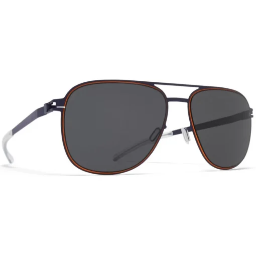 Mykita - Caleb - NO1 - Indigo Orange Grey - Metal Collection - Sunglasses - Eyewear - Avvenice^ Sunglasses & Eyewear