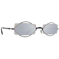 Mykita - Charlotte - & Damir Doma - Black Silver - Metal Collection - Sunglasses - Eyewear - Avvenice^ Sunglasses & Eyewear