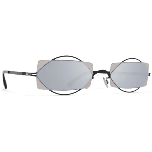 Mykita - Charlotte - & Damir Doma - Black Silver - Metal Collection - Sunglasses - Eyewear - Avvenice^ Sunglasses & Eyewear