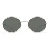 Mykita - Giselle - Oval Metal Sunglasses - Silver Black - New Collection - Eyewear - Avvenice