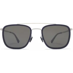 Mykita - Hanno - Lite - Silver Dark Blue Black - Metal Collection - Sunglasses - Eyewear - Avvenice