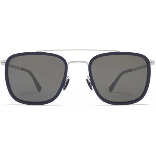 Mykita - Hanno - Lite - Silver Dark Blue Black - Metal Collection - Sunglasses - Eyewear - Avvenice
