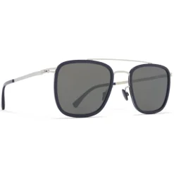 Mykita - Hanno - Lite - Silver Dark Blue Black - Metal Collection - Sunglasses - Eyewear - Avvenice