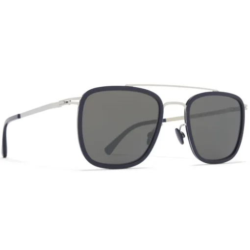 Mykita - Hanno - Lite - Silver Dark Blue Black - Metal Collection - Sunglasses - Eyewear - Avvenice