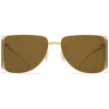 Mykita - HL002 - & Helmut Lang - Gold Yellow Brown - Metal Collection - Sunglasses - Eyewear - Avvenice