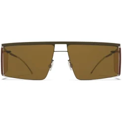 Mykita - HL001 - & Helmut Lang - Green Yellow Brown - Metal Collection - Sunglasses - Eyewear - Avvenice^ Sunglasses & Eyewear