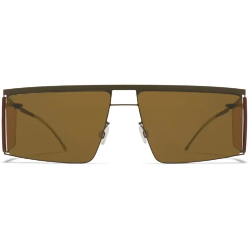 Mykita - HL001 - & Helmut Lang - Green Yellow Brown - Metal Collection - Sunglasses - Eyewear - Avvenice^ Sunglasses & Eyewear