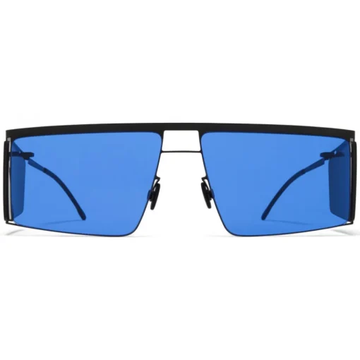 Mykita - HL001 - & Helmut Lang - Black Dark Grey Blue - Metal Collection - Sunglasses - Eyewear - Avvenice