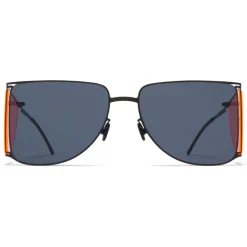 Mykita - HL002 - & Helmut Lang - Black Pink Dark Grey - Metal Collection - Sunglasses - Eyewear - Avvenice^ Sunglasses & Eyewear