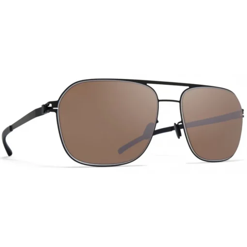 Mykita - Ian - NO1 - Black Brown - Metal Collection - Sunglasses - Eyewear - Avvenice