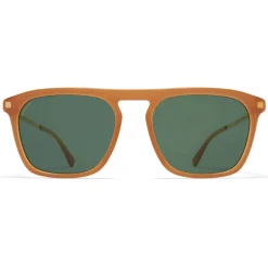 Mykita - Kallio - Lite - Dark Brown Gold Green - Acetate Collection - Sunglasses - Eyewear - Avvenice^ Sunglasses & Eyewear