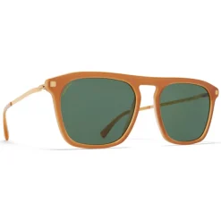 Mykita - Kallio - Lite - Dark Brown Gold Green - Acetate Collection - Sunglasses - Eyewear - Avvenice^ Sunglasses & Eyewear