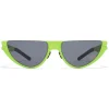 Mykita - Kitt - & Martine Rose - Lime Dark Grey - Metal Collection - Sunglasses - Eyewear - Avvenice