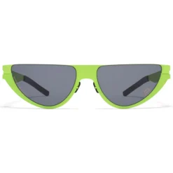 Mykita - Kitt - & Martine Rose - Lime Dark Grey - Metal Collection - Sunglasses - Eyewear - Avvenice