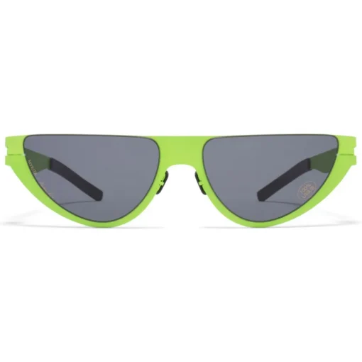 Mykita - Kitt - & Martine Rose - Lime Dark Grey - Metal Collection - Sunglasses - Eyewear - Avvenice
