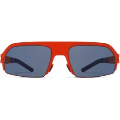 Mykita - Lost - & Bernhard Willhelm - Tangerine Dark Blue - Metal Collection - Sunglasses - Eyewear - Avvenice^ Sunglasses & Eyewear