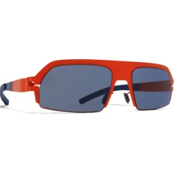 Mykita - Lost - & Bernhard Willhelm - Tangerine Dark Blue - Metal Collection - Sunglasses - Eyewear - Avvenice^ Sunglasses & Eyewear