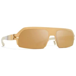Mykita - Lost - & Bernhard Willhelm - Gold White - Metal Collection - Sunglasses - Eyewear - Avvenice