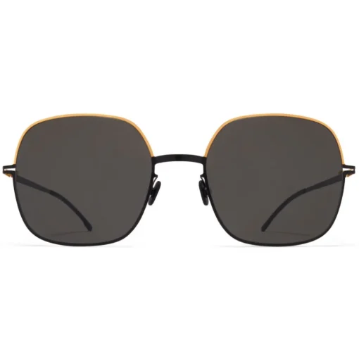 Mykita - Magda - Decades - Gold Black Dark Grey - Metal Collection - Sunglasses - Eyewear - Avvenice