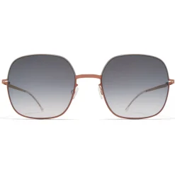 Mykita - Magda - Decades - Shiny Copper Grey - Metal Collection - Sunglasses - Eyewear - Avvenice^ Sunglasses & Eyewear